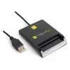 Techly I-CARD CAM-USB2TY2 Leitor de cartões inteligentes Interior USB USB Type-A Preto