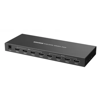 Techly IDATA HDMI-MX44 Comutador matriz AV Comutador matriz AV 4 W