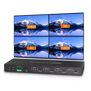 Techly IDATA HDMI-MX44 Comutador matriz AV Comutador matriz AV 4 W