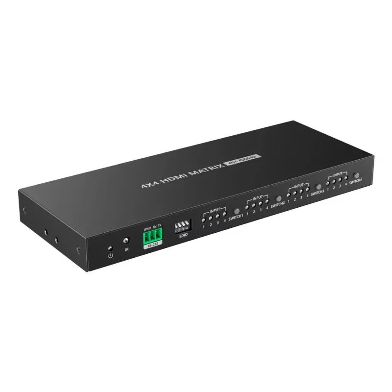 Techly IDATA HDMI-MX44 Comutador matriz AV Comutador matriz AV 4 W
