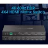 Techly IDATA HDMI-MX44 Comutador matriz AV Comutador matriz AV 4 W