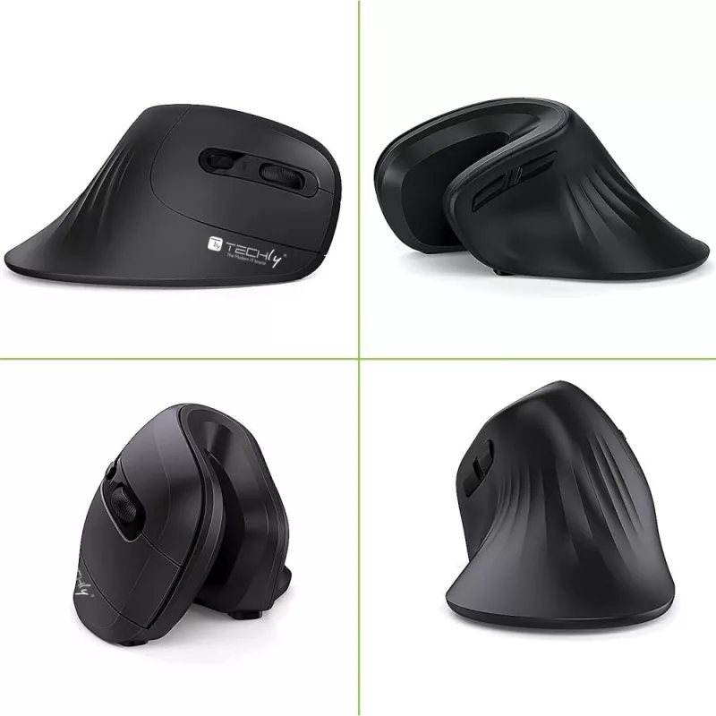 Techly IM 1100-VM-B Rato Médico Destro RF Wireless Ótico 3200 DPI