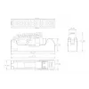 Techly IWP-KIT-C6U90 Módulo keystone