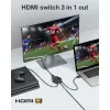 Techly IDATA HDMI-3F8K Comutador de vídeo