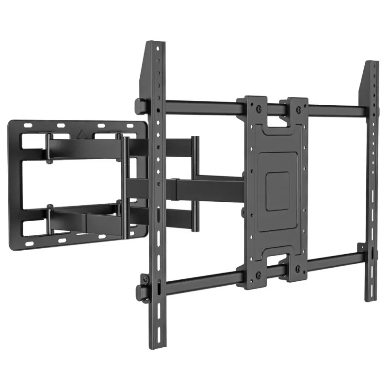 Techly Suporte de parede para TV LED-LCD 55-100 polegadas Full-Motion, 300 x 300 mm, 900 x 600 mm, 0 - 7°, 120°, Aço, Preto