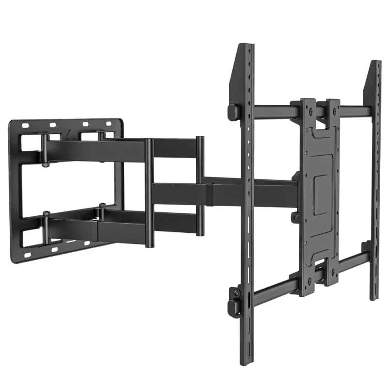 Techly Suporte de parede para TV LED-LCD 55-100 polegadas Full-Motion, 300 x 300 mm, 900 x 600 mm, 0 - 7°, 120°, Aço, Preto