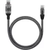 Techly ICOC-U3A-RJ45-075 Cabo adaptador de USB 3.0 Type-A para Gigabit Ethernet, 7,5 m, preto/prateado