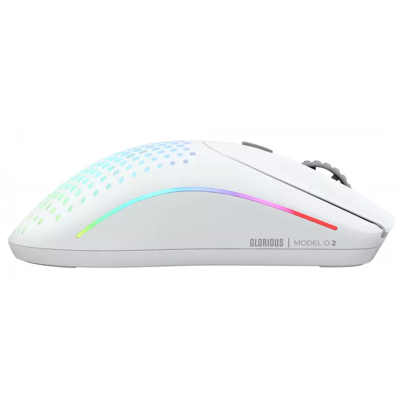 Glorious Gaming Glorious Model O Wireless 2 – branco mate, destro, laser, RF sem fios + USB Type-C, 26000 DPI, 1 ms, branco