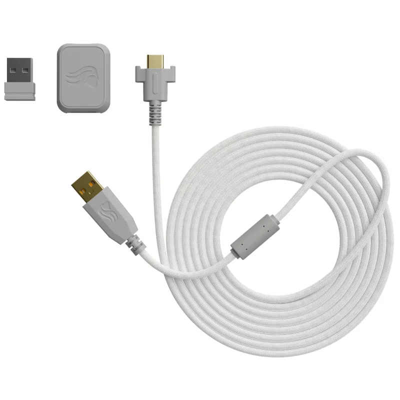 Glorious Gaming Glorious Model O Wireless 2 – branco mate, destro, laser, RF sem fios + USB Type-C, 26000 DPI, 1 ms, branco