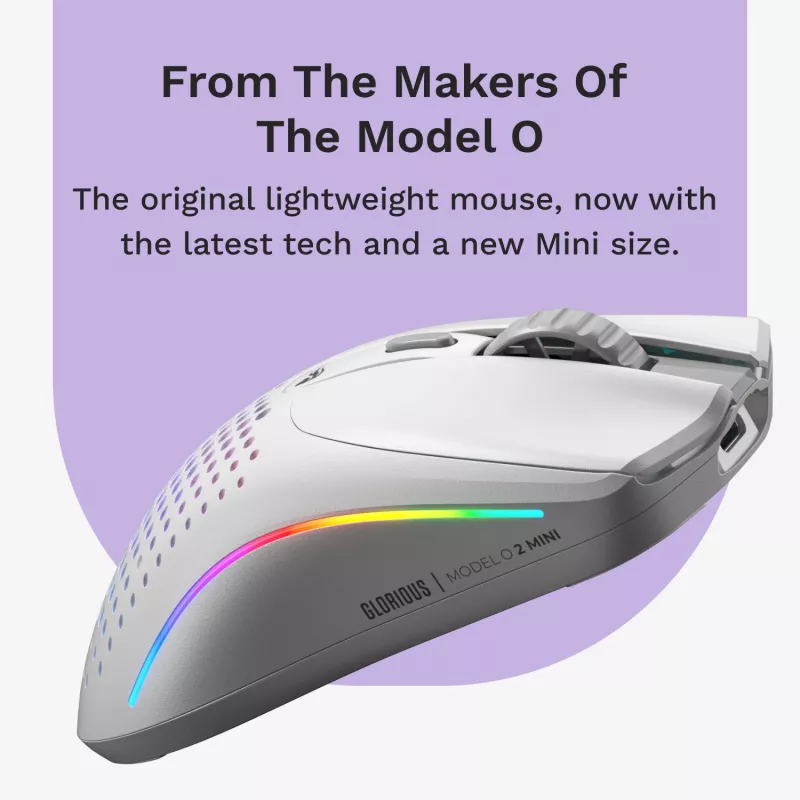 Glorious Gaming Glorious Model O 2 Mini Wireless - branco mate
