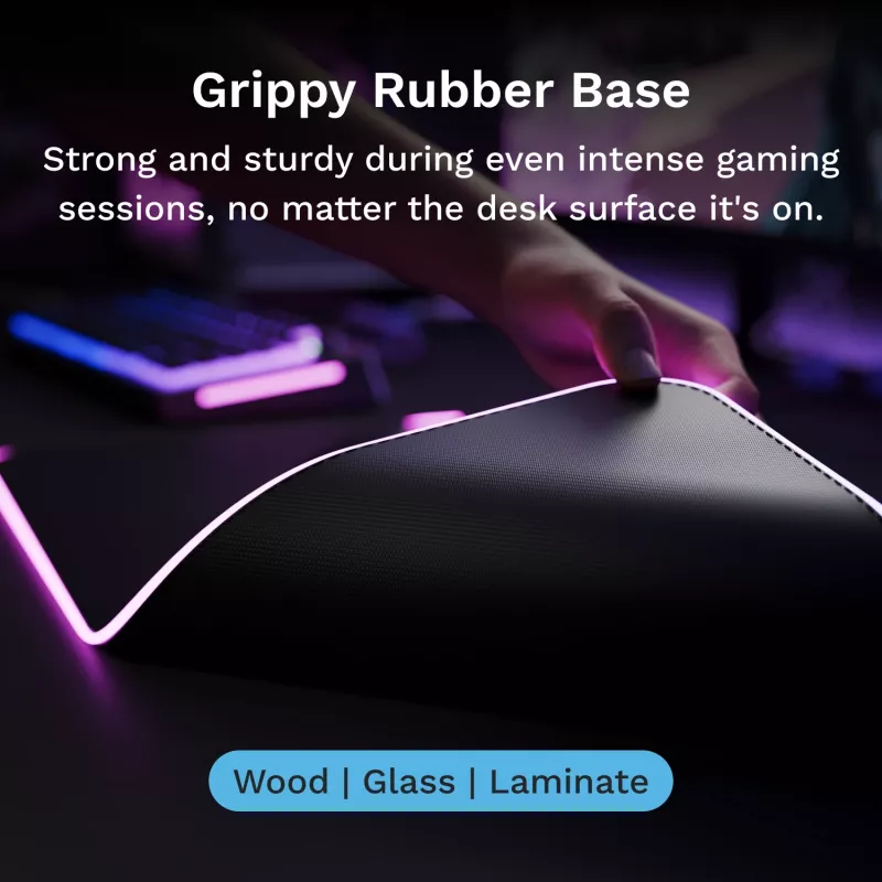 Tapete de rato Glorious Gaming GLORIOUS PAD 2 GLED - XL EXTENDED - preto