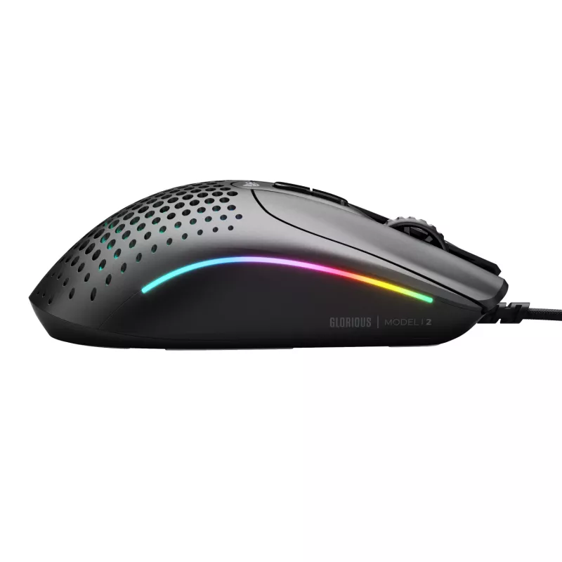 Glorious Gaming Glorious Model IV2 com fios - preto, destro, ótico, USB Type-A, 26000 DPI, preto