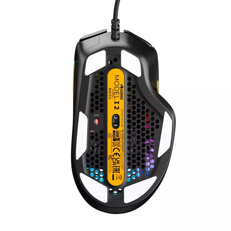 Glorious Gaming Glorious Model IV2 com fios - preto, destro, ótico, USB Type-A, 26000 DPI, preto