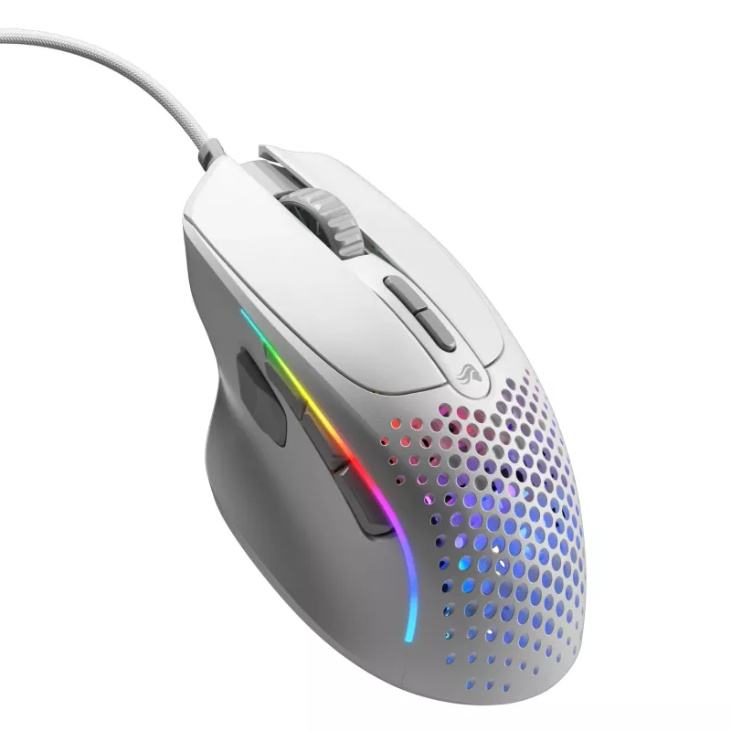 Glorious Gaming Glorious Model I2 com fios – branco, destro, ótico, USB Type-A, 26000 DPI, branco