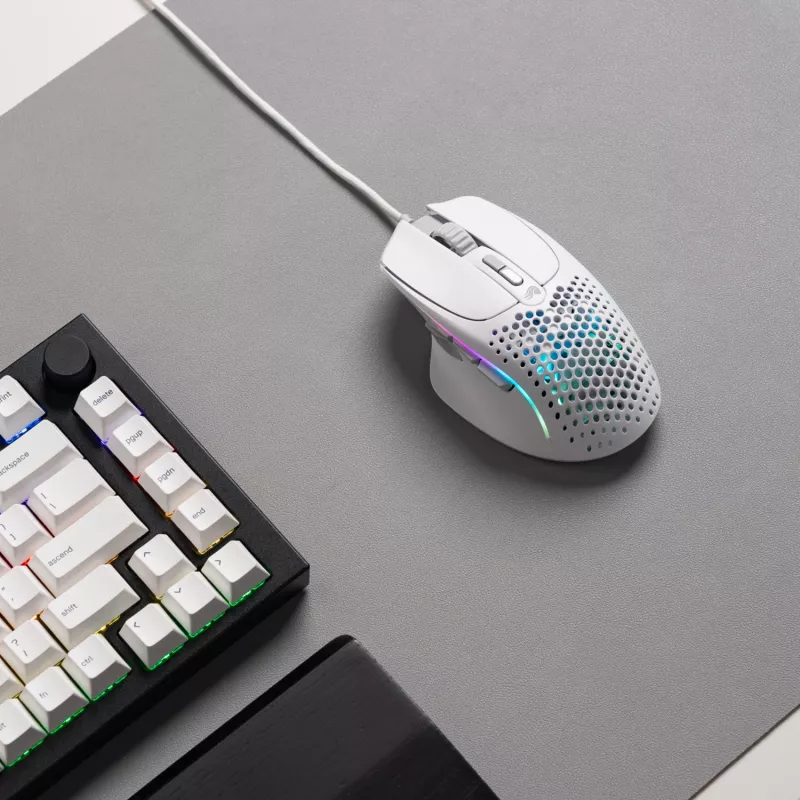 Glorious Gaming Glorious Model I2 com fios – branco, destro, ótico, USB Type-A, 26000 DPI, branco