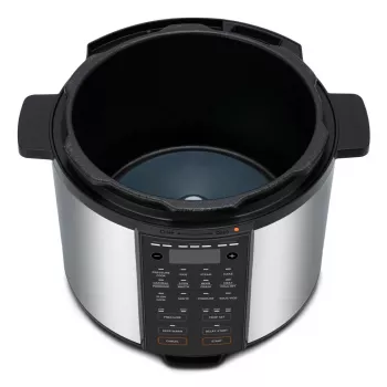 Panela de pressão elétrica Cosori CMC-CO601-SEU 5,7 L preto, aço inoxidável 1100 W