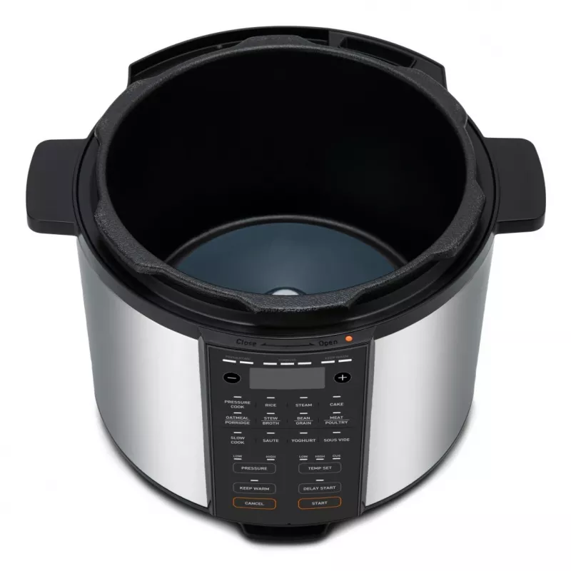 Panela de pressão elétrica Cosori CMC-CO601-SEU 5,7 L preto, aço inoxidável 1100 W
