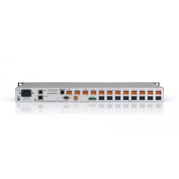 Biamp Tesira FORTÉ VT, 8000 Ω, 207 Ω, preto, metálico, 1U, OLED, 20 - 20000 Hz