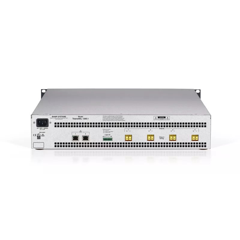Biamp Tesira XEL 1200.1 amplificador de 4 canais 1200W (Single Asymmetric Bank)