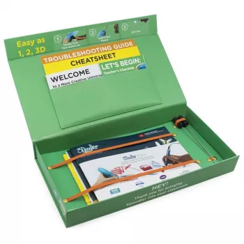 3Doodler Start EDU plástico azul, ciano, verde, cinzento, laranja, vermelho, branco, amarelo