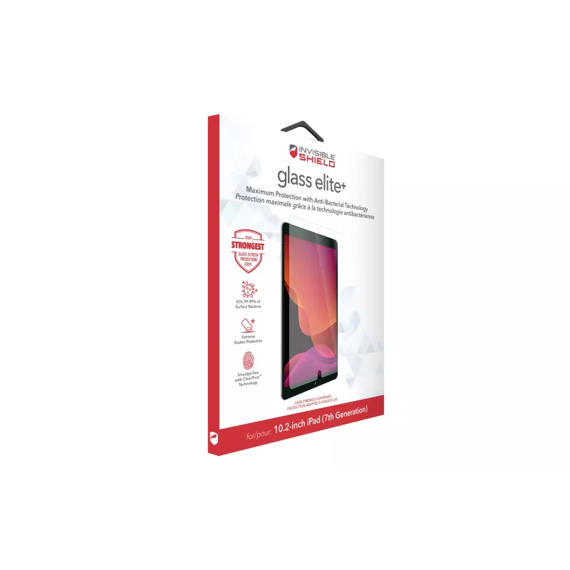 ZAGG Glass Elite+ Apple iPad 10,2 polegadas (ger. 7&8) ecrã, 25,9 cm (10,2 polegadas), 45,36 g, 1 unid.