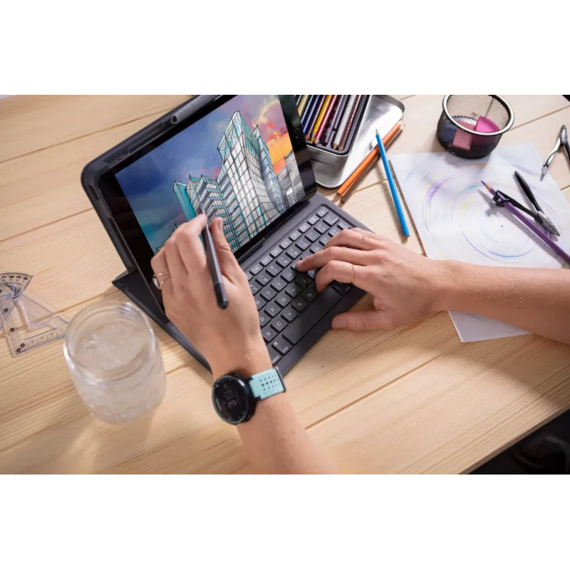 ZAGG teclado Messenger Folio 2-Apple-iPad 10.2/10.5-Charcoal-Nordic