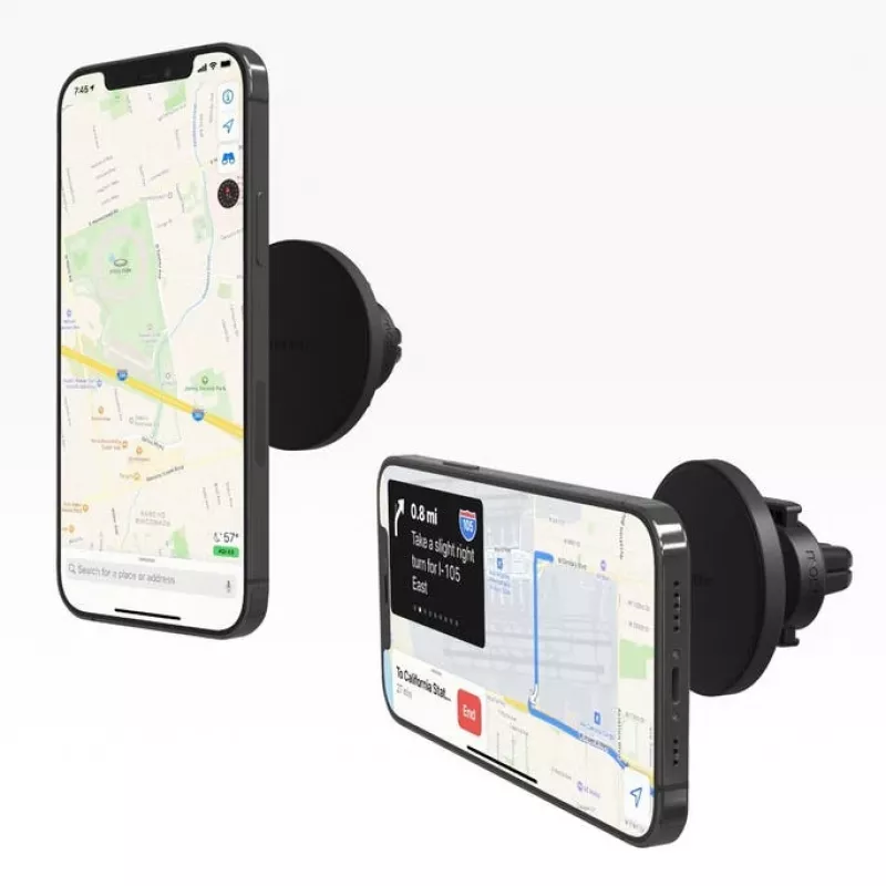 mophie Snap Vent Mount- preto (sem carregamento sem fios), telemóvel/smartphone, automóvel, preto