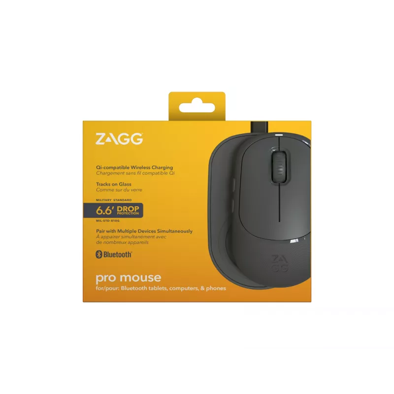 ZAGG Accessories-ProMaus - rato sem fios e base de carregamento sem fios - antracite