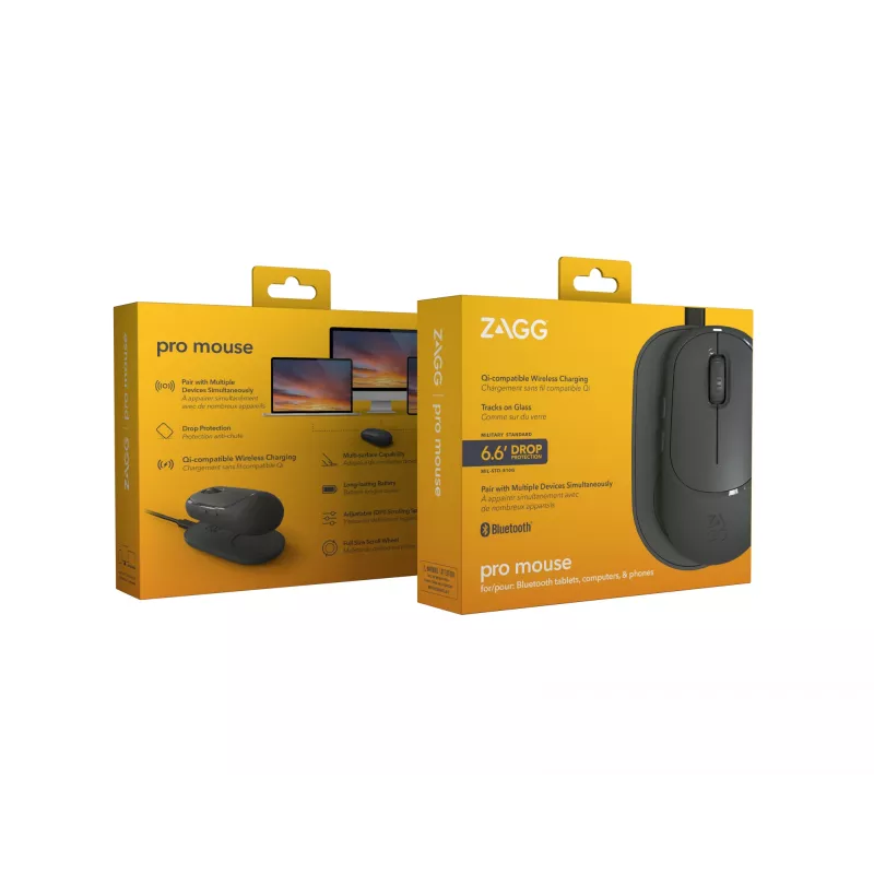 ZAGG Accessories-ProMaus - rato sem fios e base de carregamento sem fios - antracite
