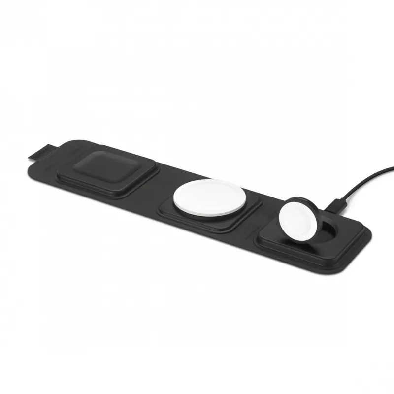 mophie carregador de viagem 3-em-1 com MagSafe (2023), interior, USB, carregamento sem fios, preto