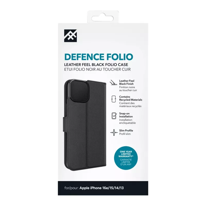 IFROGZ Defence Folio capa para telemóvel 15,5 cm (6,1 polegadas) preto