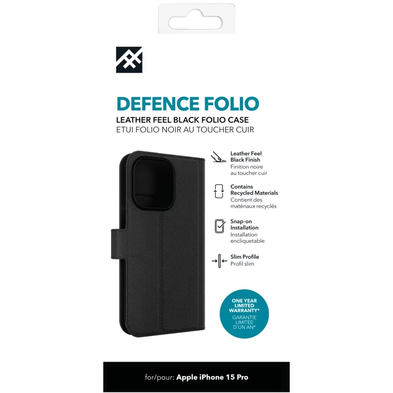 IFROGZ Defence Folio capa para telemóvel 15,5 cm (6,1 polegadas) preto