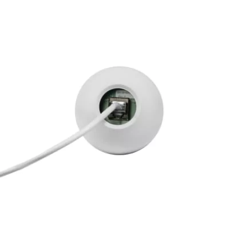 Vaddio EasyIP CeilingMIC D (branco) - versão Dante, microfone de conferência, 0,02 %, com fios, branco, montagem no teto, 4,6 m