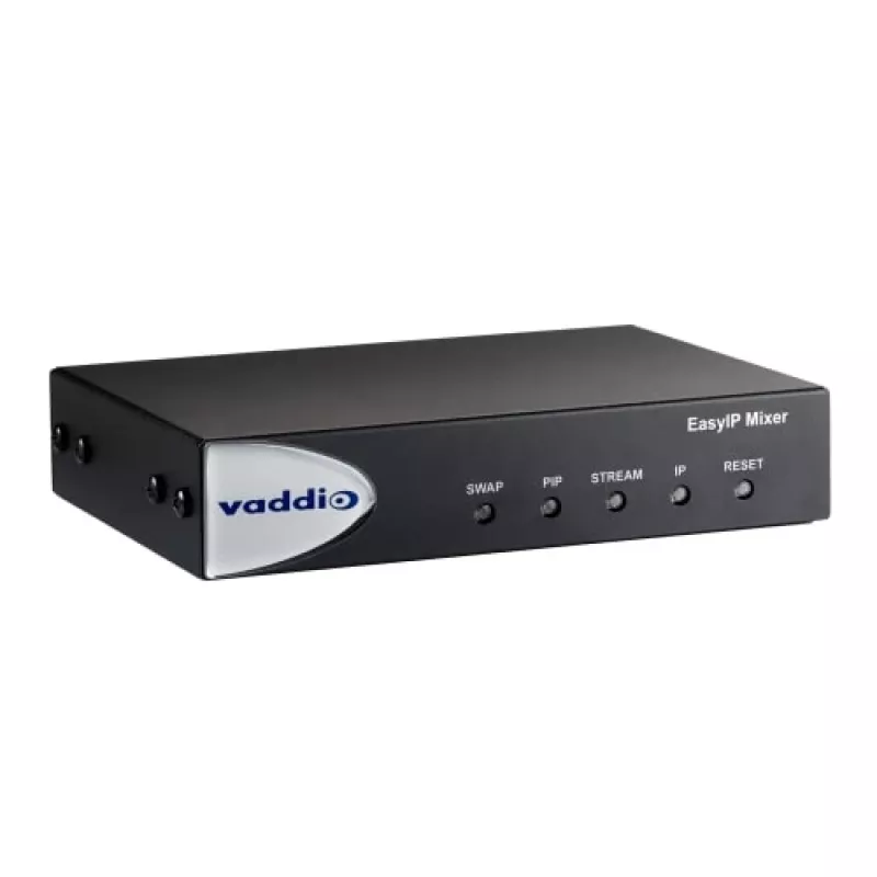 Vaddio EasyIP Mixer, 1920 x 1080 píxeis, 60 fps, 20 - 20000 Hz, 0,02%, preto, CE, FCC, TAA