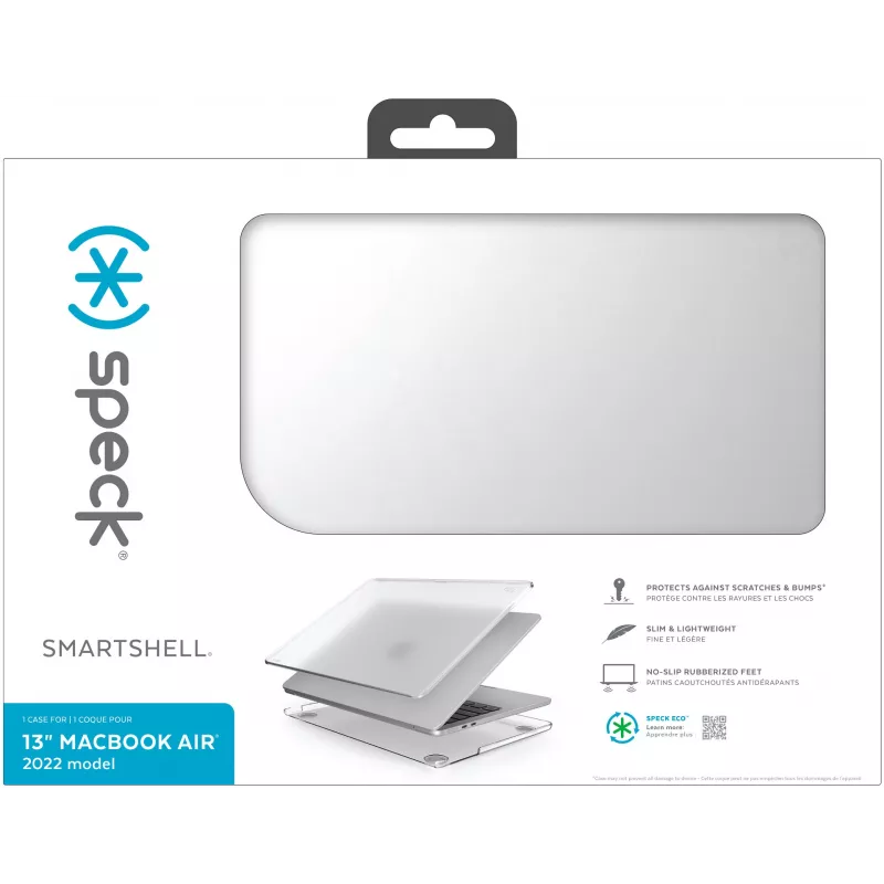 Speck SmartShell Macbook Air 13 M2 (2022) transparente, capa rígida, 33 cm (13