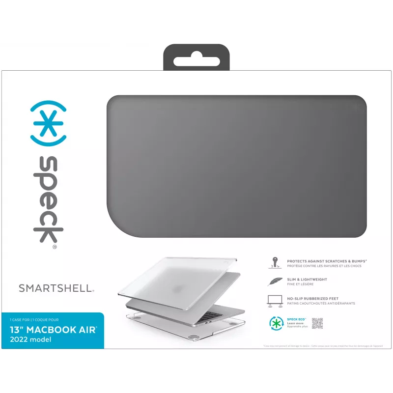 Speck SmartShell Macbook Air 13 M2 (2022) Obsidian, capa rígida, 33 cm (13