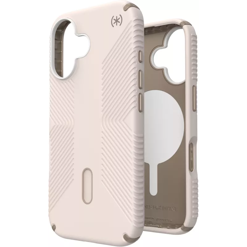Speck Presidio2 Grip + ClickLock Apple iPhone 16 Bleached Bone – com Microban