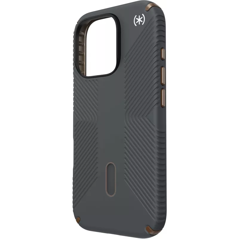 Speck Presidio2 Grip + ClickLock Apple iPhone 16 Pro Charcoal cinzento - com Microban