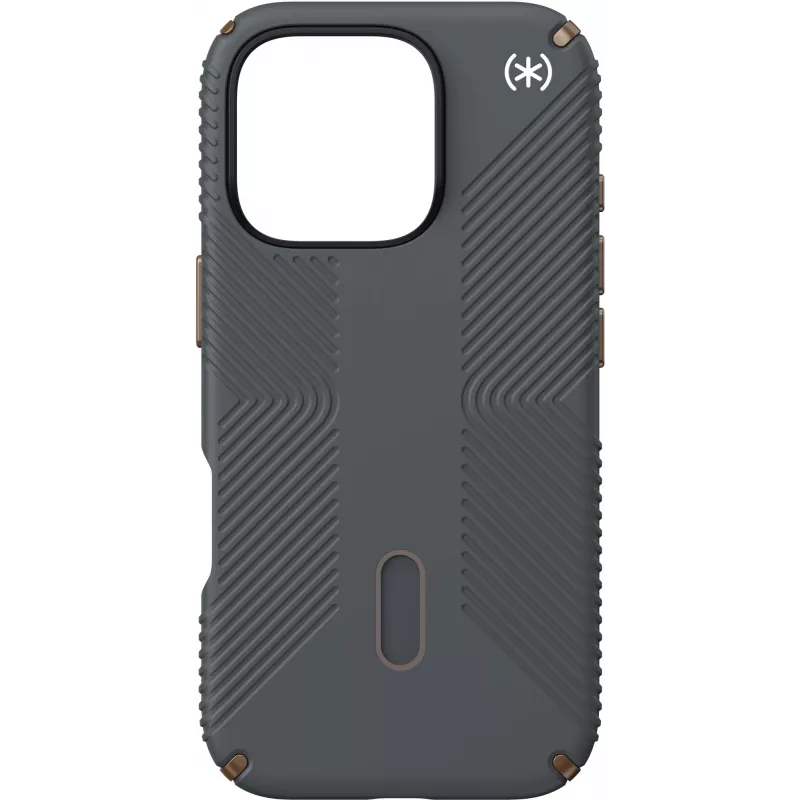 Speck Presidio2 Grip + ClickLock Apple iPhone 16 Pro Charcoal cinzento - com Microban