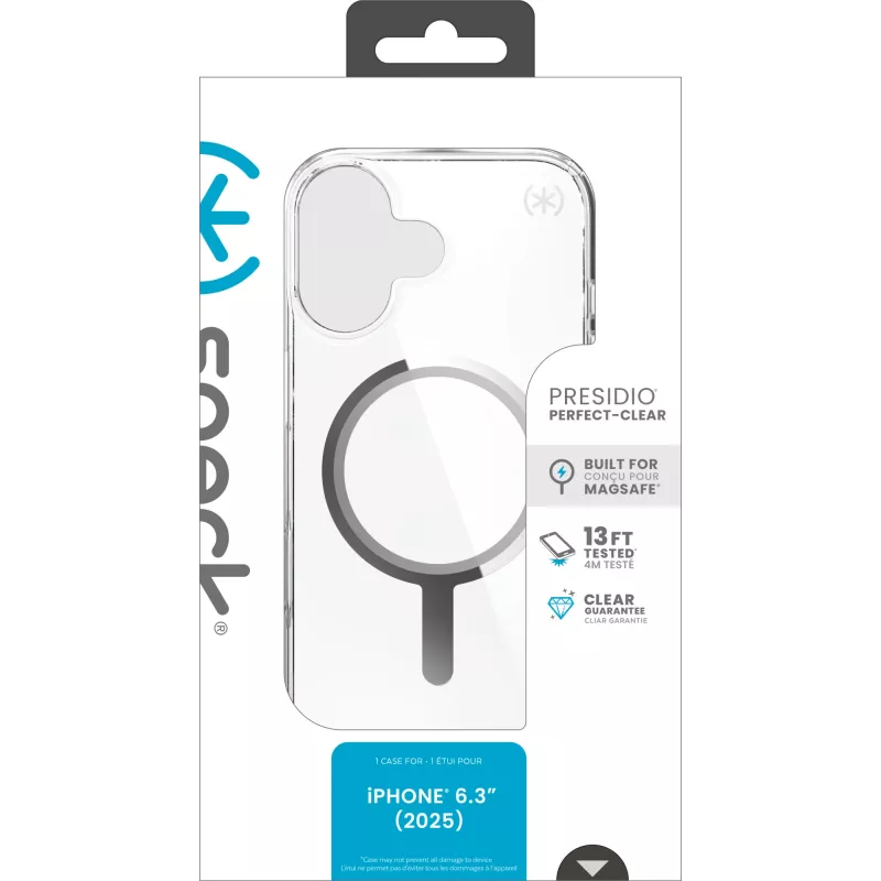 Speck Presidio Perfect Clear capa MagSafe iP 17