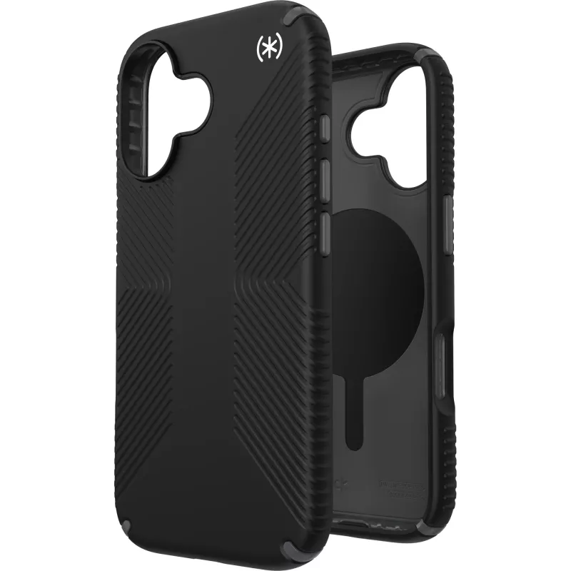 Speck Presidio2 Grip + MS Apple iPhone 17 preto – com Microban