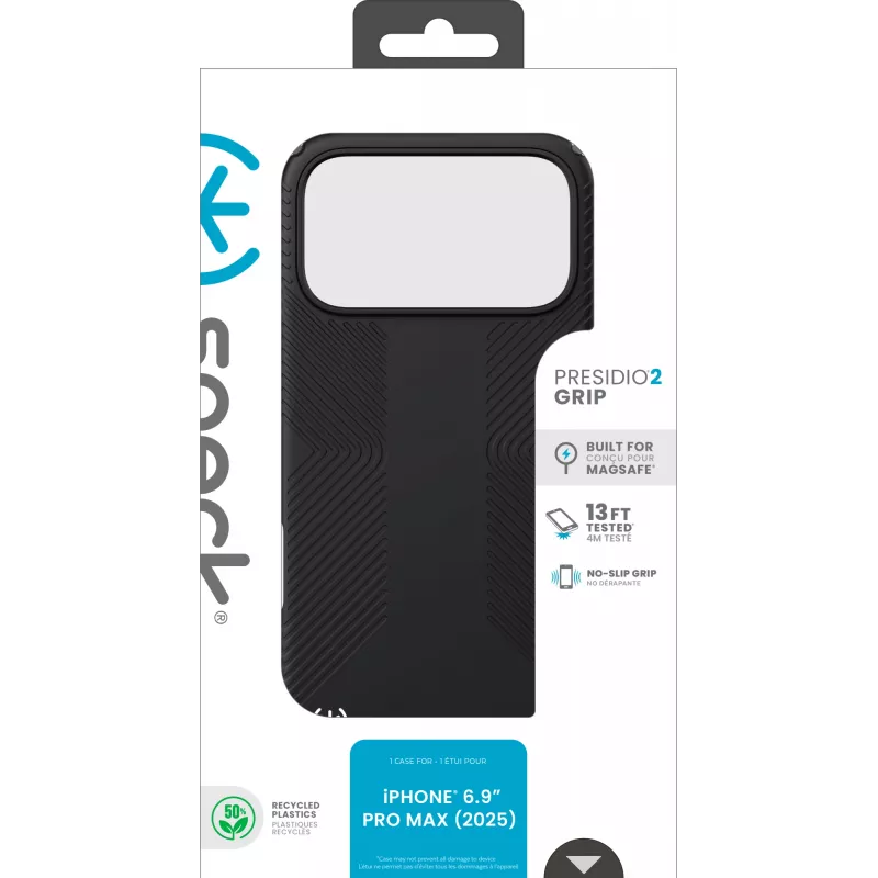 Speck Presidio2 Grip + MS Apple iPhone 17 Pro Max preto - com Microban