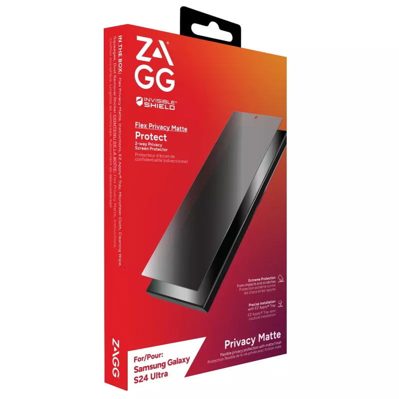 InvisibleShield Flex Privacy Matte B Samsung Galaxy S24 Ultra ecrã INTL