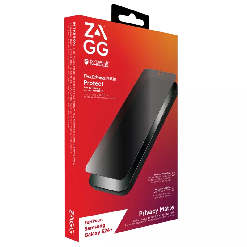 InvisibleShield Flex Privacy Matte B Samsung Galaxy S24+ ecrã INTL