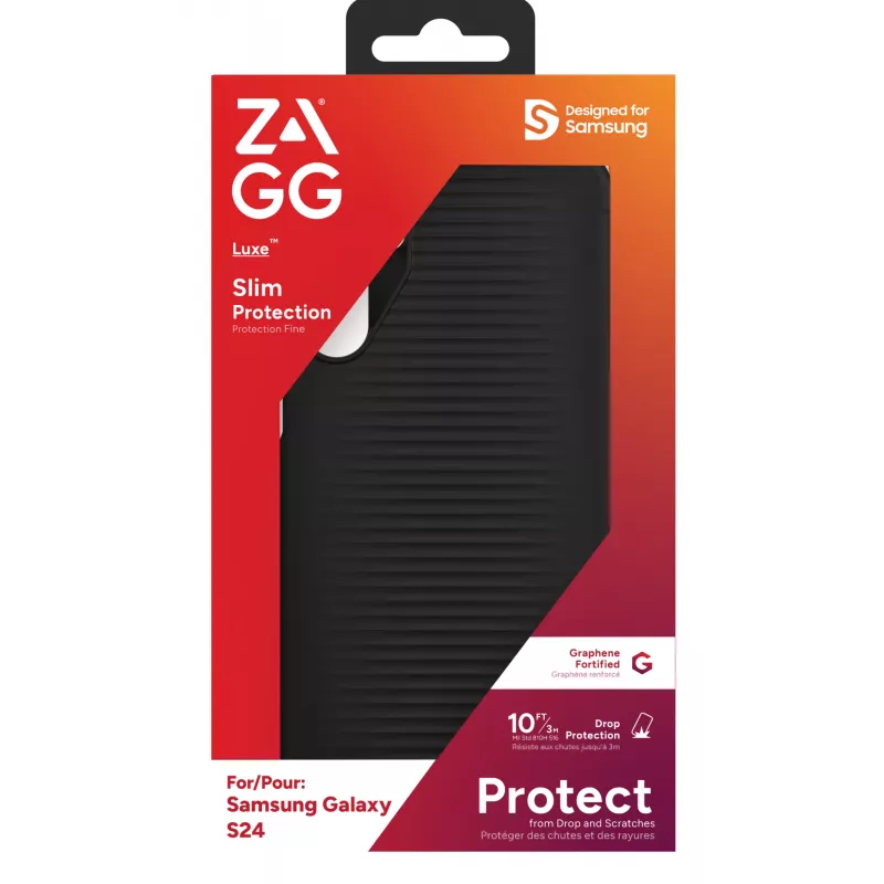 ZAGG Luxe capa Galaxy S24 preto, capa, Samsung, Galaxy S24, 15,8 cm (6,2