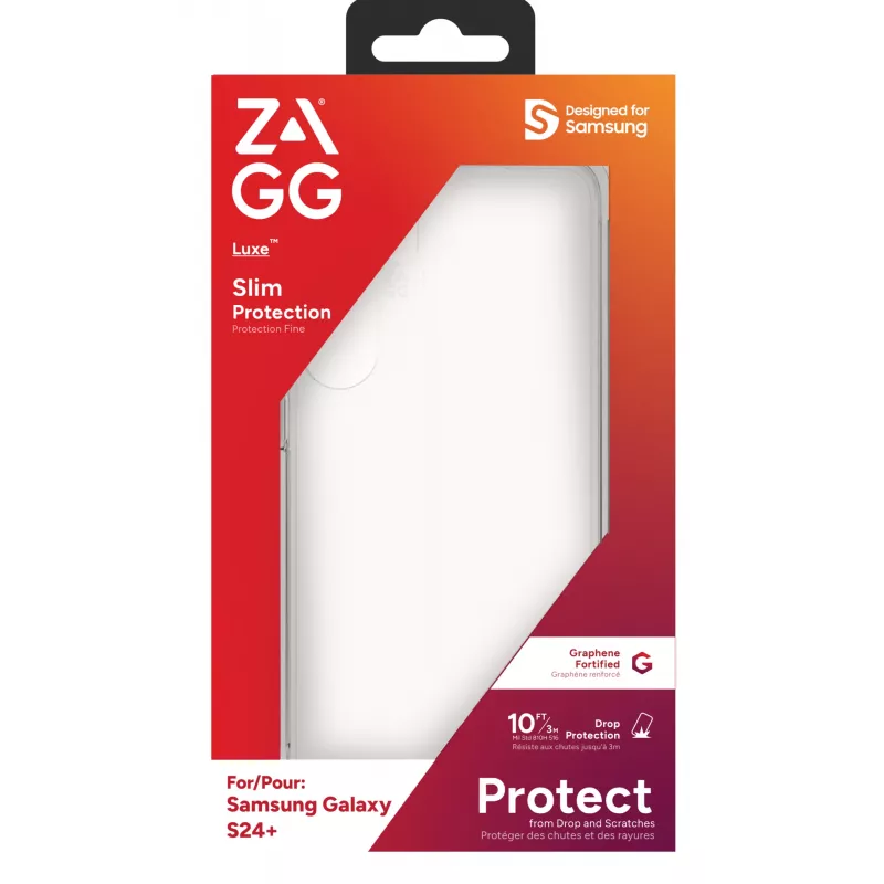 ZAGG Luxe capa Galaxy S24+ transparente, capa, Samsung, Galaxy S24+, 17 cm (6,7
