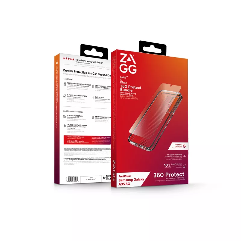 ZAGG Luxe & Glass 360 capa para telemóvel 16,8 cm (6,6