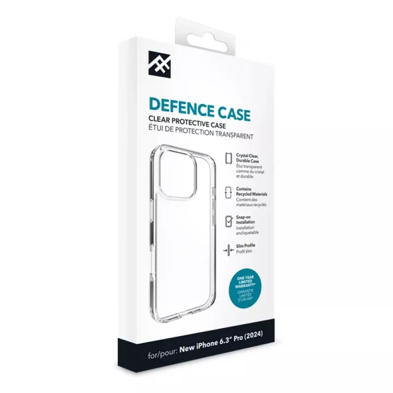 IFROGZ IF Defence capa Apple iPhone 16 Pro transparente INTL, capa, Apple, iPhone 16 Pro, 16 cm (6,3