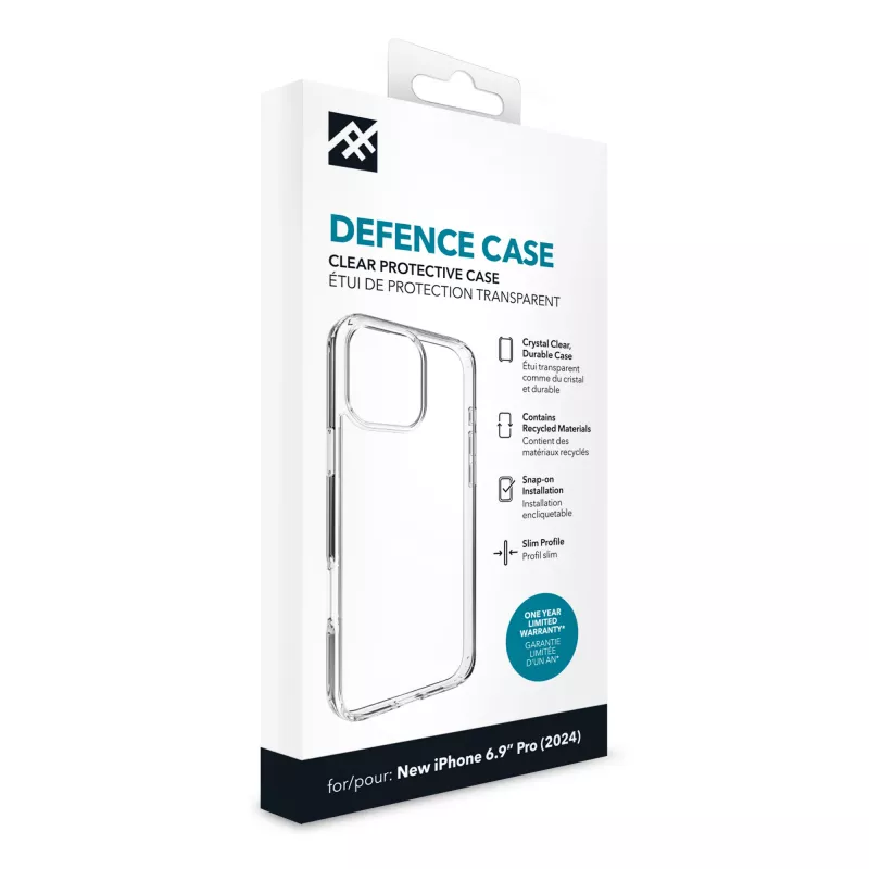 IFROGZ IF Defence capa Apple iPhone 16 Pro Max transparente INTL, capa, Apple, iPhone 16 Pro Max, 17,5 cm (6,9