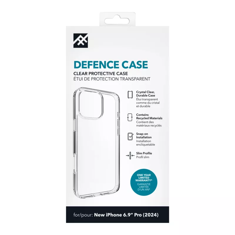 IFROGZ IF Defence capa Apple iPhone 16 Pro Max transparente INTL, capa, Apple, iPhone 16 Pro Max, 17,5 cm (6,9